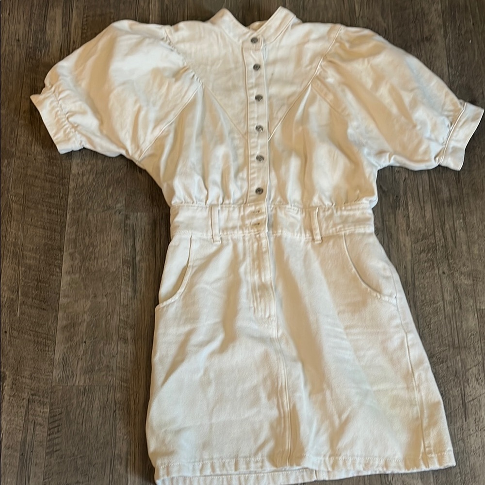 Ming denim Button-Up Short Sleeve Dress jeans